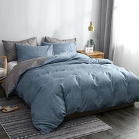 solid color bedding set comforter duvet cover bed linens single double queen king duvet cover with pillowcase no bed sheets