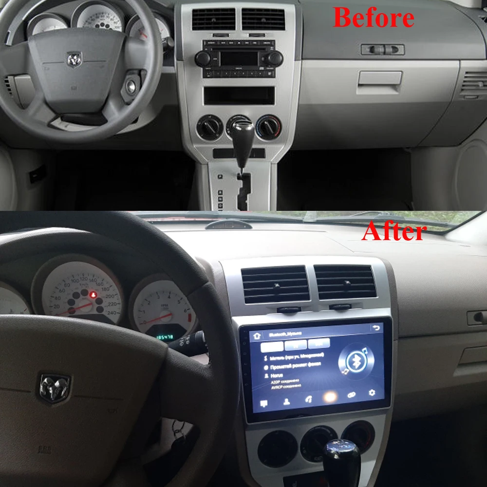 Eastereggs For Dodge Caliber 2007-2010 2.5D 10.1 Inch Android 10 AM/FM RDS DSP Car Multimedia Player Audio FM BT GPS Navigation |