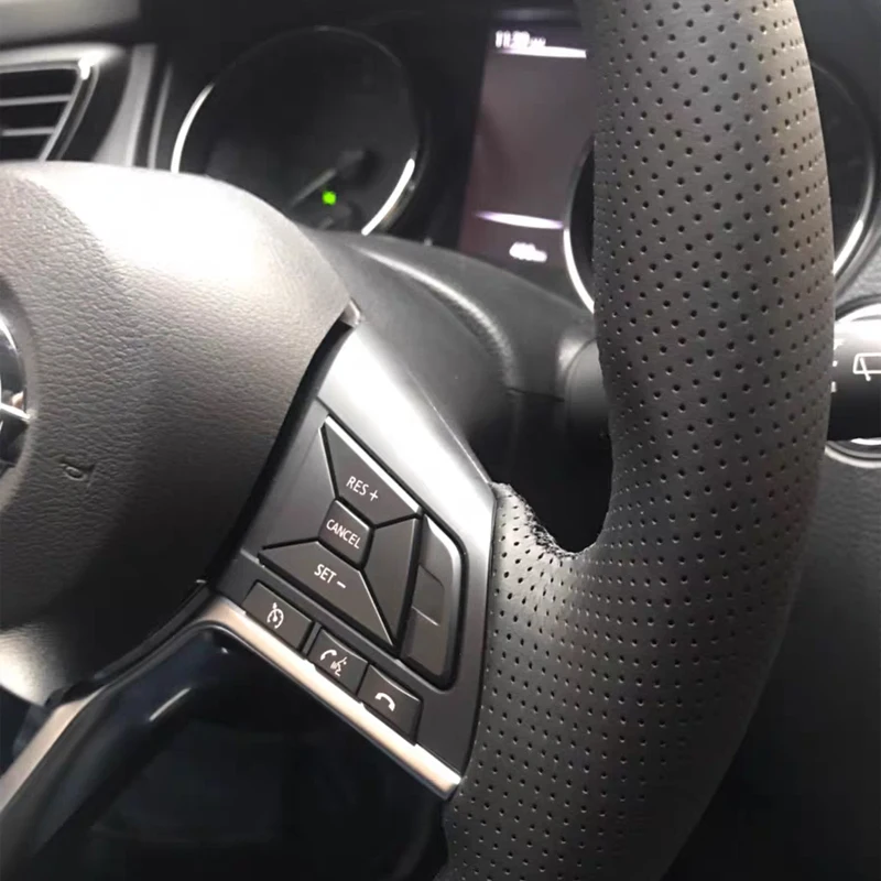 Верхний слой из воловьей кожи ручная работа чехол для руля защита Nissan Kicks X-TRAIL March