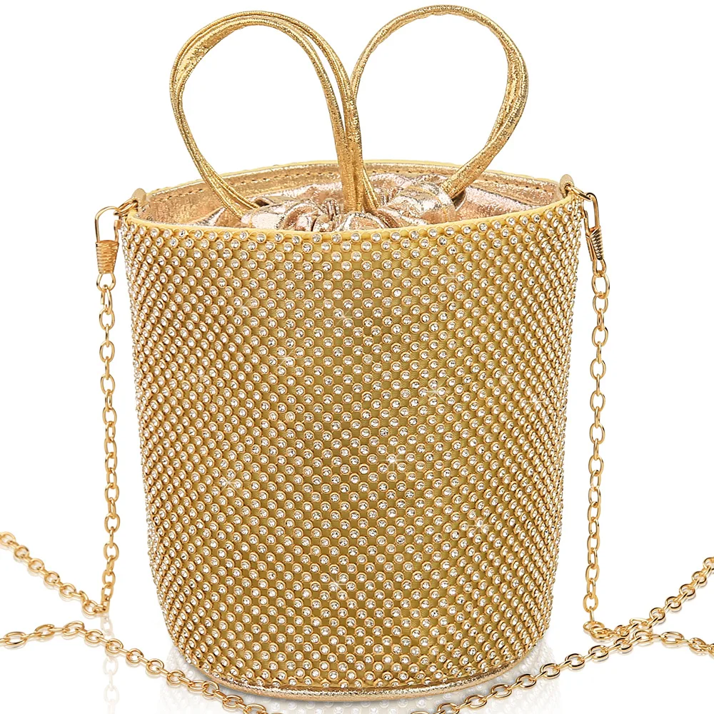 Маленькая сумка мешок для женщин винтажная эластичная на шнурке Ультра