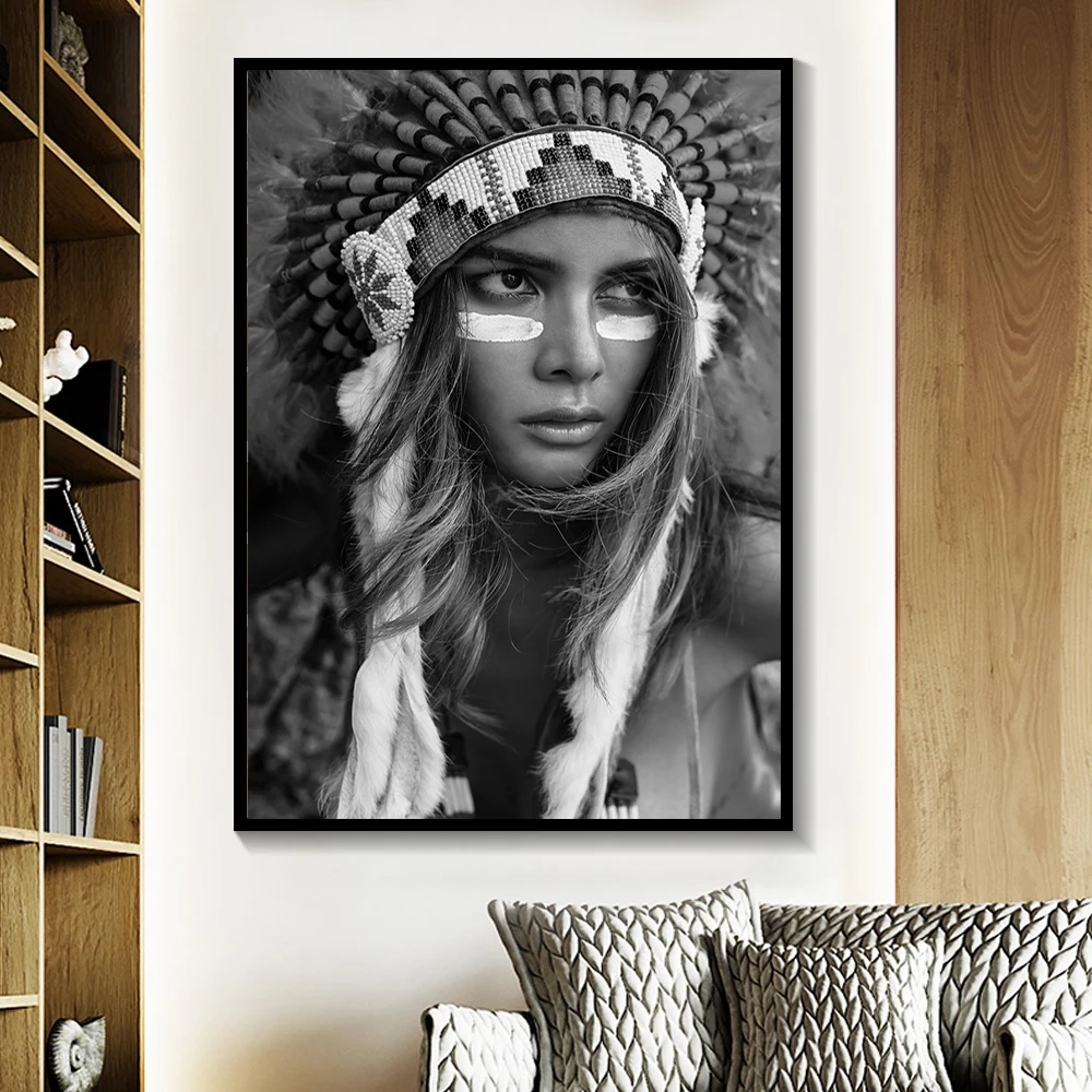 Женские принты Скандинавская индийская Картина на холсте скандинавский постер