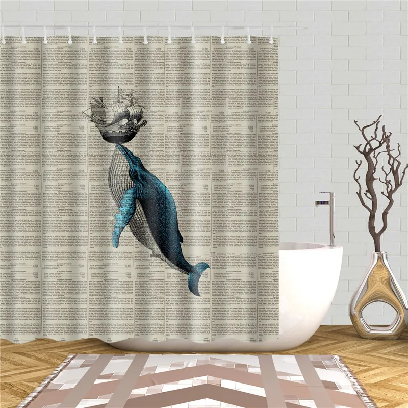 Подводный мир Рыбы черепаха 3d занавеска для душа s ткань Водонепроницаемый полиэстер занавеска для ванной Декор экран набор с крючками