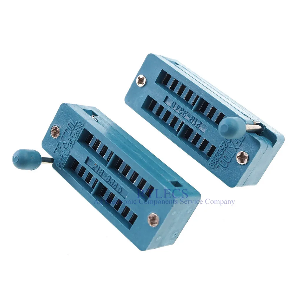 10 шт. тестовая ИС DIP ZIF ZIP Socket 18 Pin шаг 2 54 мм нажимная посадка двухрядный расстояние 7