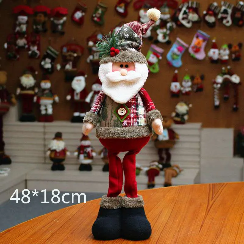 Рождественские куклы декор для елки Новогоднее украшение олень снеговик Санта
