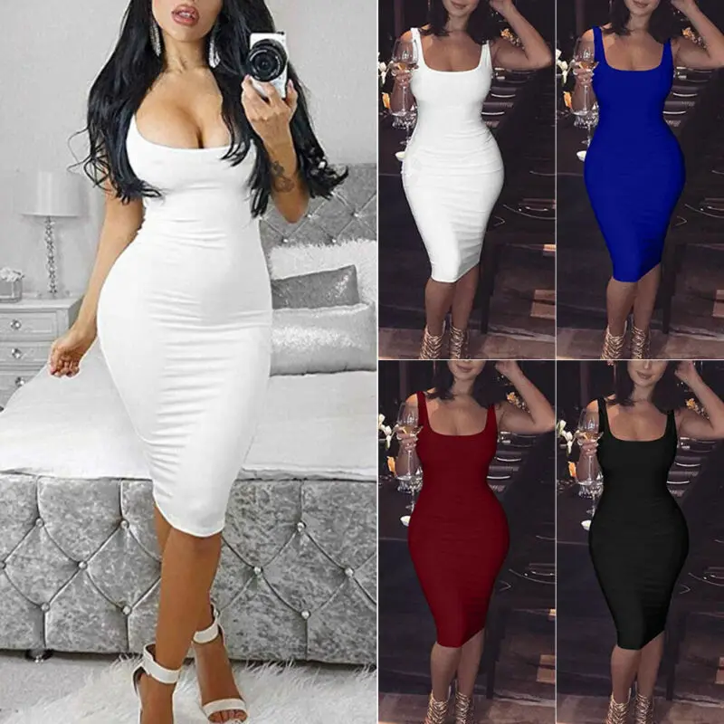 Женское платье-макси Boho Bodycon для вечеринок, пляжа и клубного отдыха летом, без рукавов, облегающее, прилегающее к телу, в стиле Сандрес, узкие.