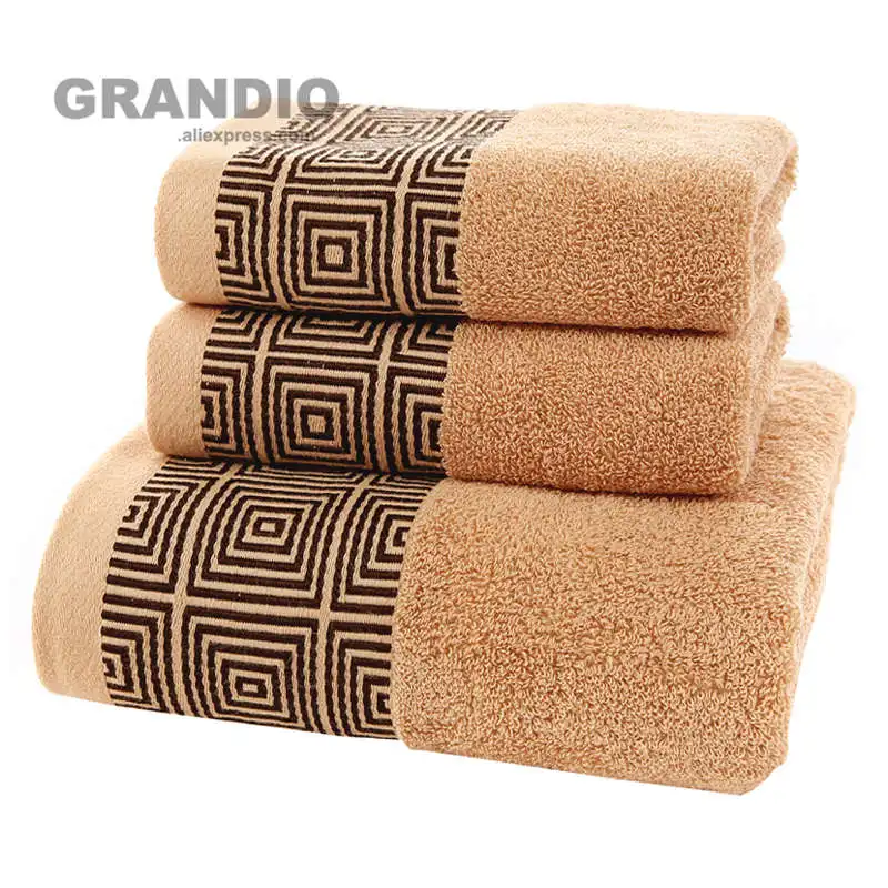 Банное полотенце для ванной комнаты Audlts 100% хлопок геометрический узор