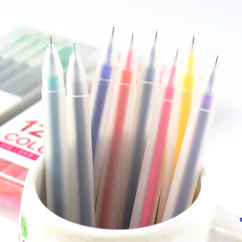 8 шт Цветной гелевые ручки школы шариковых ручек Канцелярские Журнал поставок| |