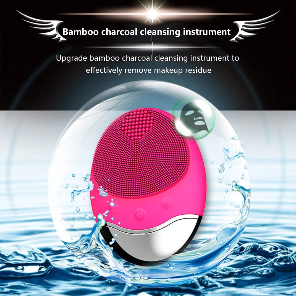 Ультразвуковая электрическая щетка для чистки лица мытья Вибрационный