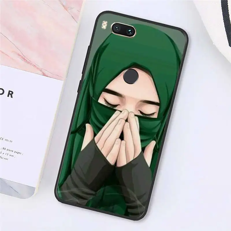 

Cute Muslim Islamic Girl Phone Case For Xiaomi Redmi 8 9 9t 5plus 9se k20 mi8 max3 lite 9 note 6 8 9t 9s 10 pro