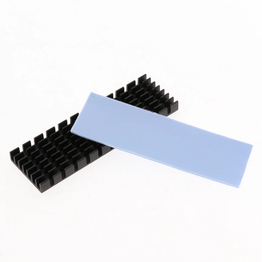 

Aluminum Cooling Heatsink Thermal Pad Radiator For M.2 N80 NGFF PCIe SSD