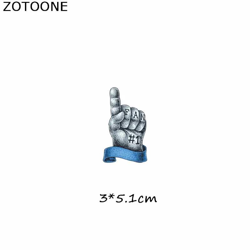 Нашивки ZOTOONE с жестами и надписью Термотрансферная нашивка для одежды футболок