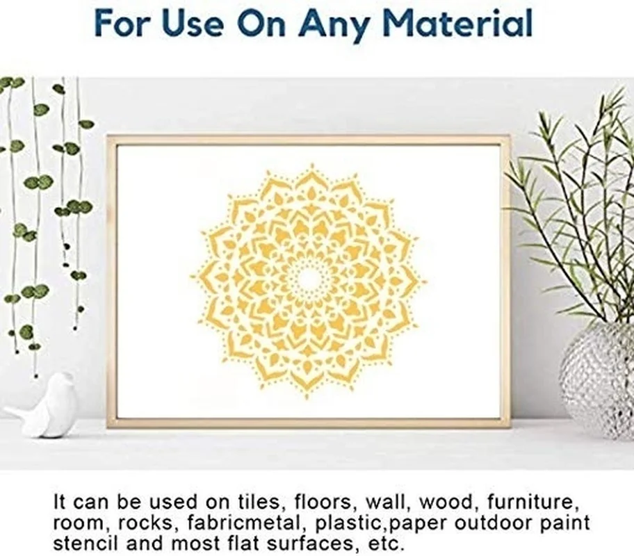 4 шт. большой размер многоразовый трафарет лазерная резка живопись шаблон для