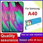 ЖК-дисплей 5,9 ''Super AMOLED для Samsung Galaxy A40 2019 A405F, сенсорный экран с дигитайзером в сборе и рамкой для замены, оригинал
