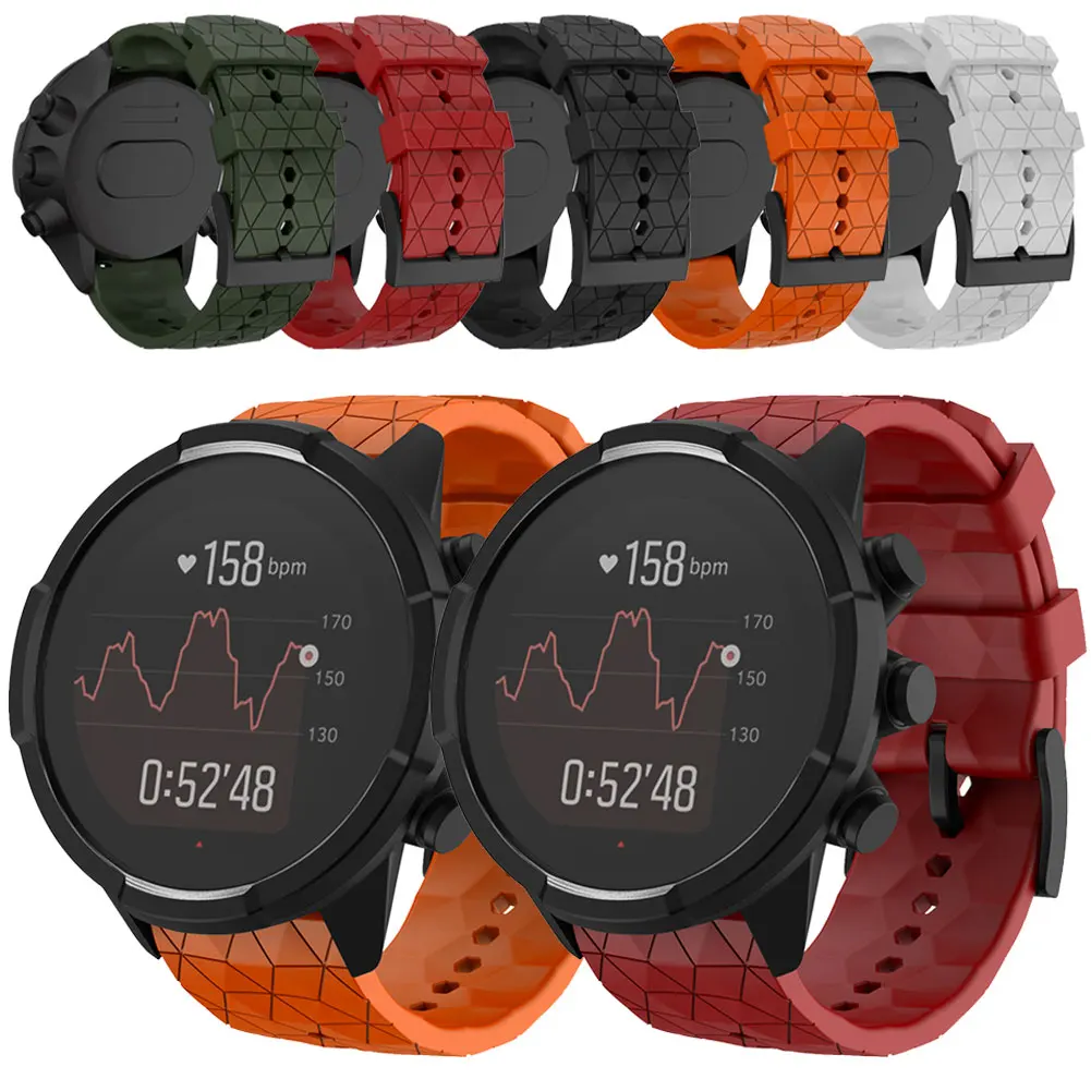 

24 мм Универсальный быстросъемный ремешок для часов Suunto Traverse Wirststrap мягкий силиконовый ремешок для часов SUUNTO Song Spartan spartta