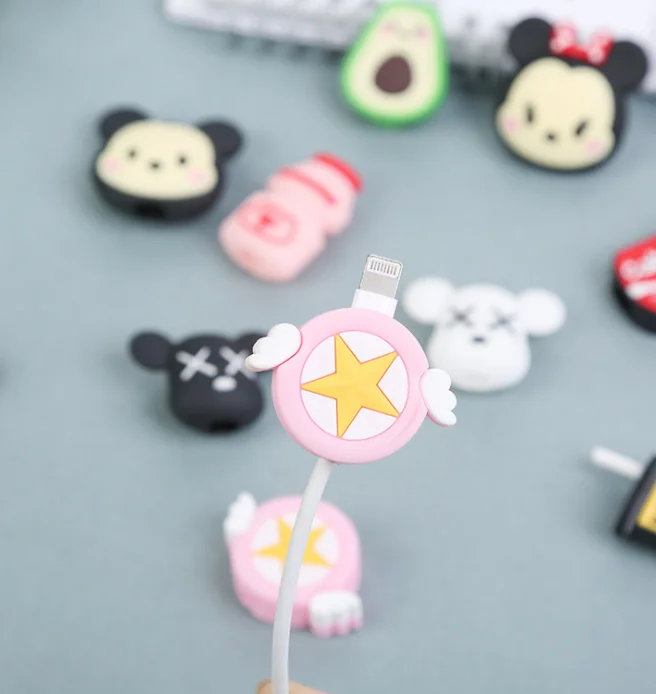 

Cartoon Cable Protector Usb Line Bite Cable Protector Animal Cable Bite USB Cable Case Winder Protector Cable Bite Protectors