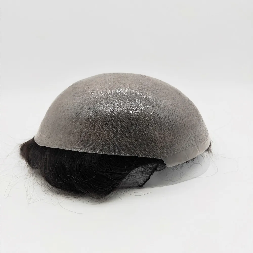 Новая система для волос с мужскими волосами Сверхтонкая и мягкая основа кожи