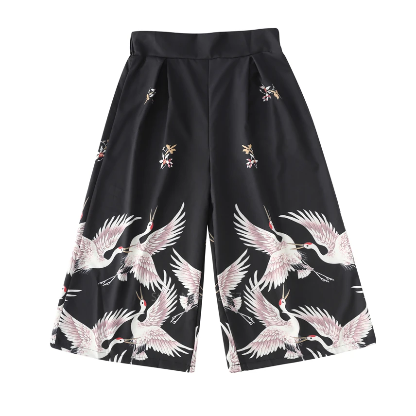 Брюки женские повседневные с эластичным поясом свободные штаны широкими