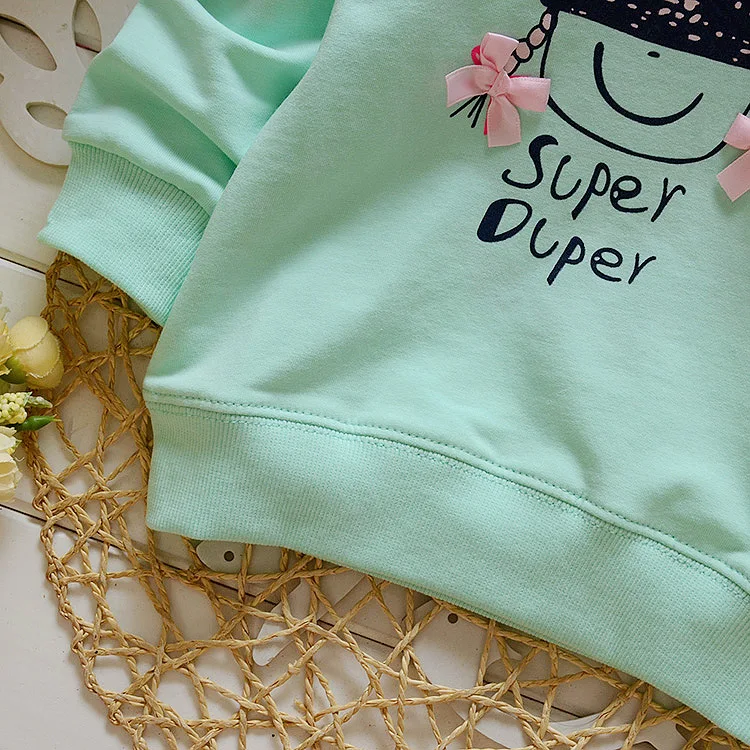 

Baby top spring new baby cotton cartoon little girl pattern long sleeve T-shirt