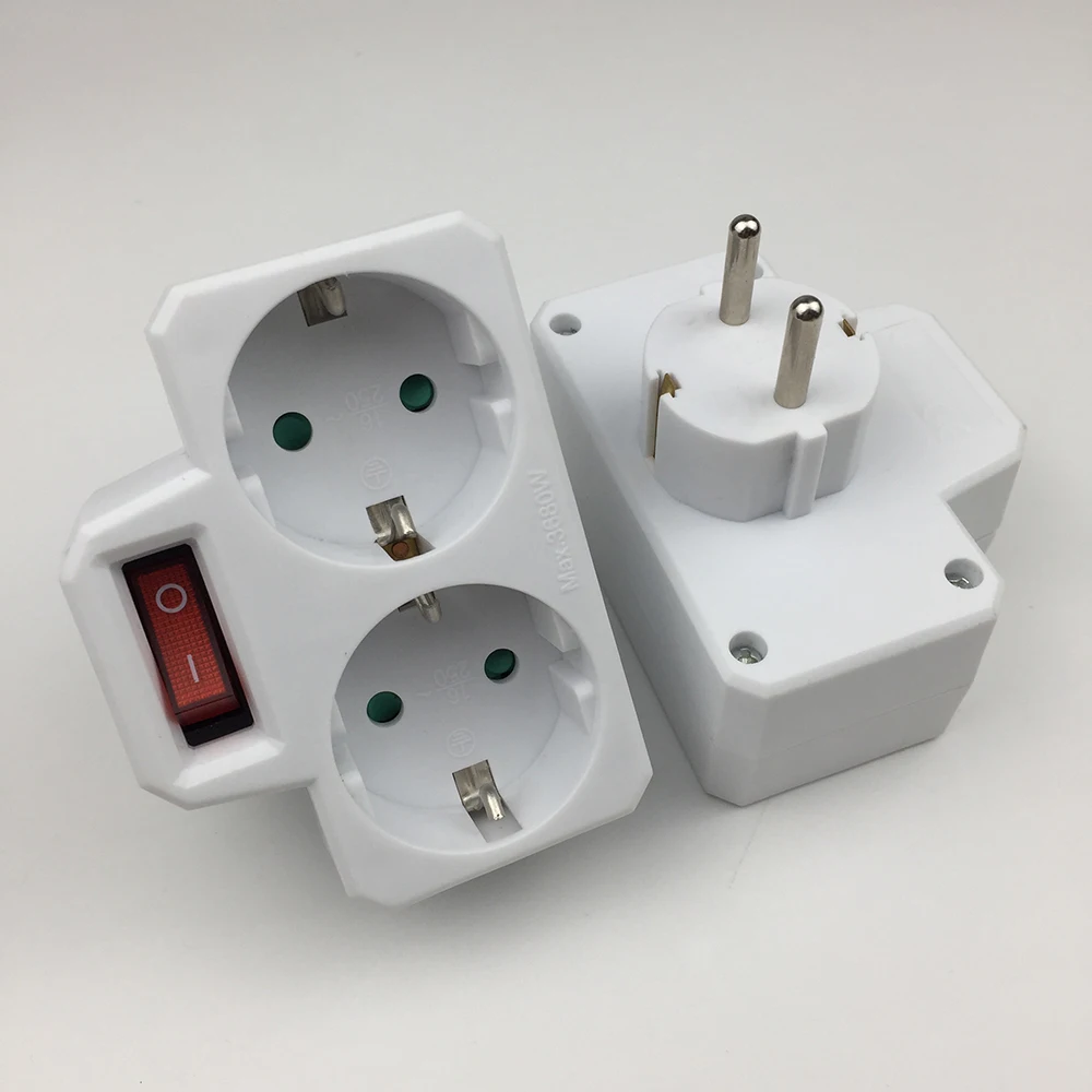 Белая переходная розетка с переключателем 1 шт. высокое качество 16 А/250 В 2019 новая