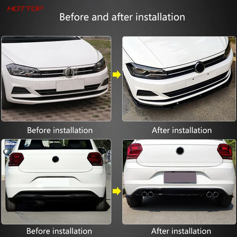 Крышка переднего бампера нижняя отделка губ Диффузор губа на задний бампер