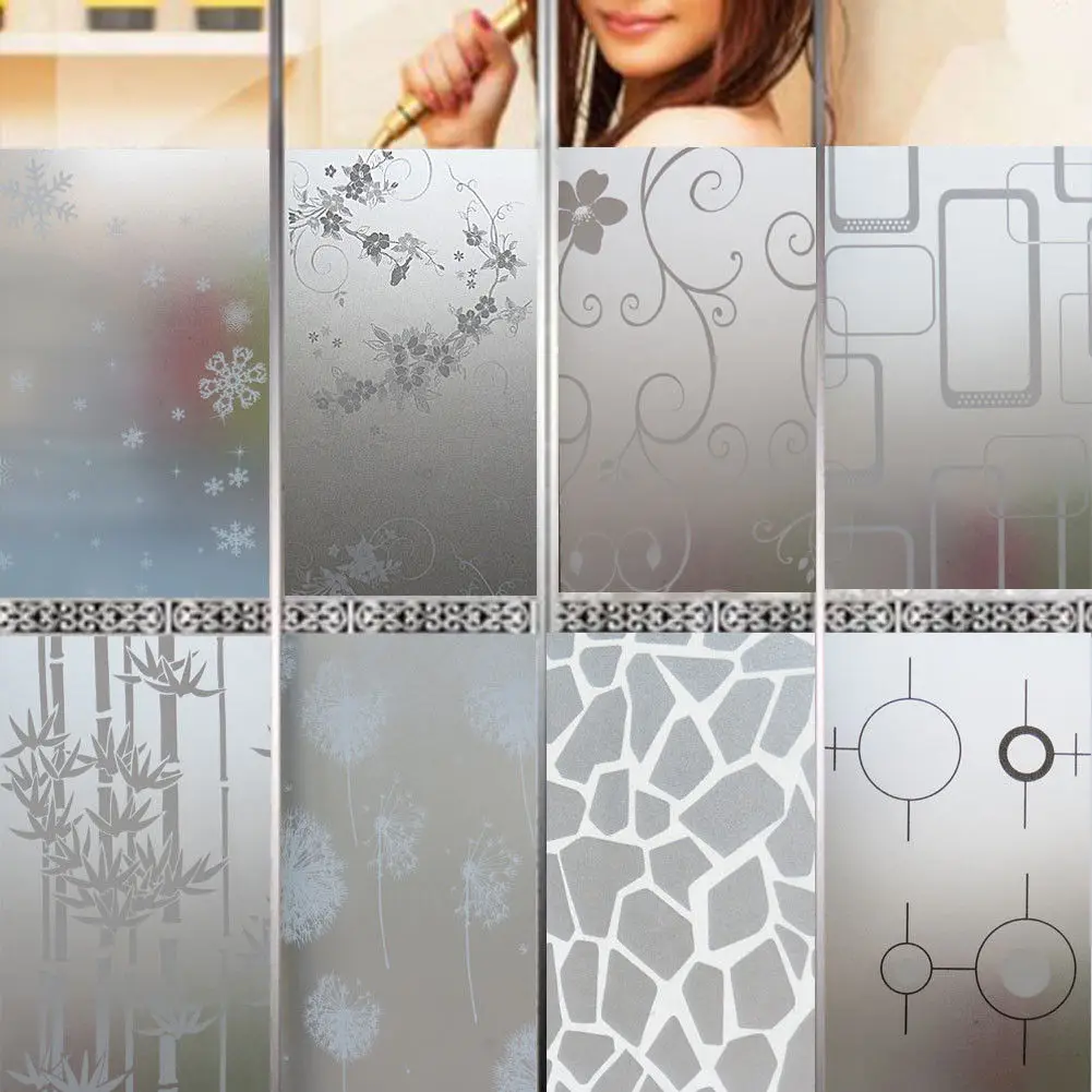 

3D Window Privacy Film Static Window Clings Vinyl Window Decals Window Sticker for Glass Door Home Heat Control Anti UV