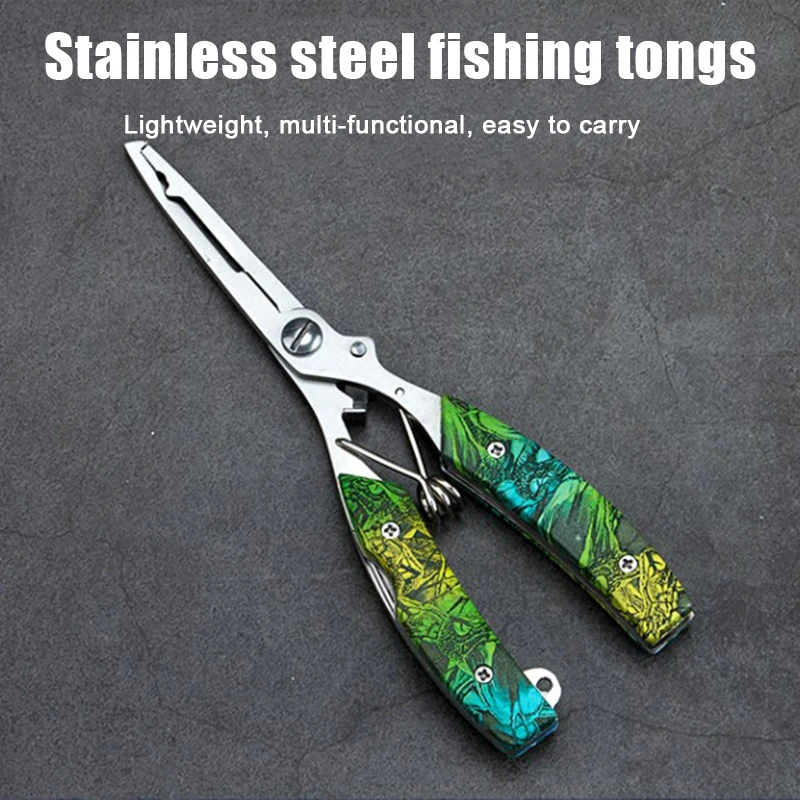 

New Stainless Steel Lure Cutter Fishing Plier Scissor Tongs Cutting Line Ropes