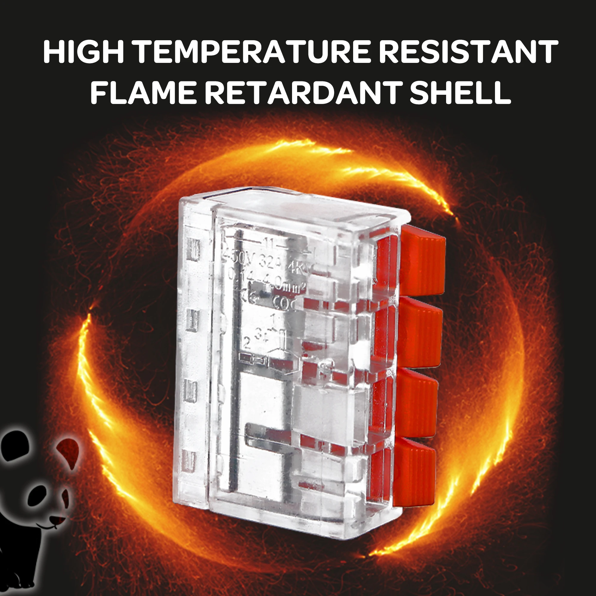 

Wire Connector 25/50 / 100PCS Orange Mini Quick Connector Universal Compact Wire Connector Plug-in Wire Terminal Home Connector