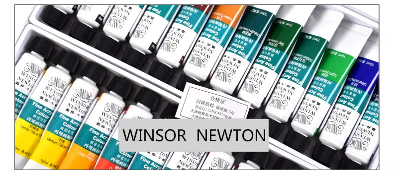 Winsor Ньютон акриловые Краски для Pintura Peinture Acrylique 10 мл 12/18/24 цветов набор краски акриловой Краски Pigmento товары для рукоделия