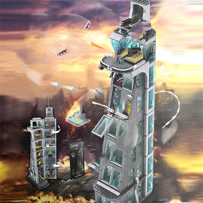 SuperTower высокотехнологичные строительные блоки игрушки совместимые с городом