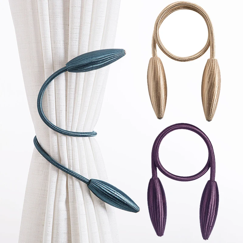 1 шт. Новые прочные зажимы для штор Висячие ремни из плюшевого сплава веревки