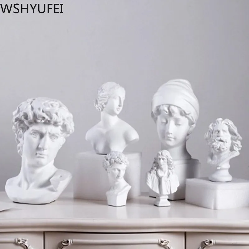 Современная Скульптура в скандинавском стиле имитация гипса персонаж из смолы