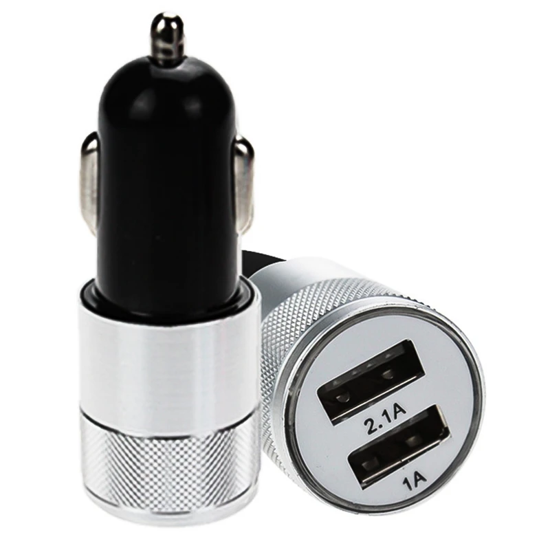 Небольшой двухместный Сталь зарядных порта USB для автомобиля Зарядное