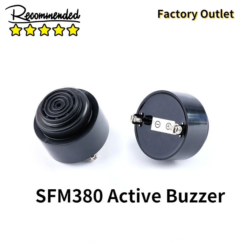 

SFM380 Active Buzzer 12V 24V 4310 Piezoelectric DC Speaker Car Dedicated Continuous Sound Voice