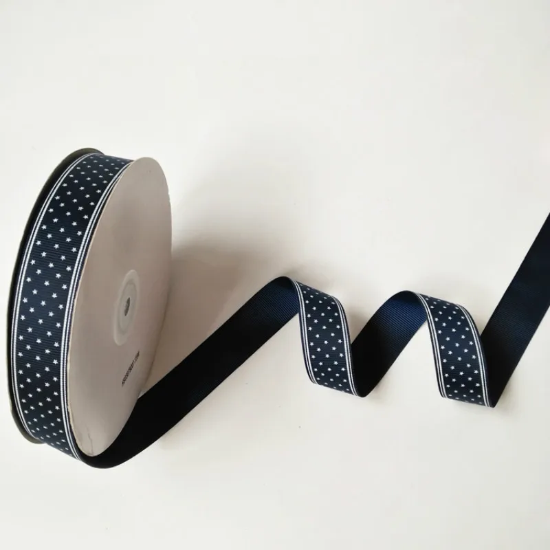 Оптовая продажа лента в горошек с принтом виде звезды для рукоделия аксессуары