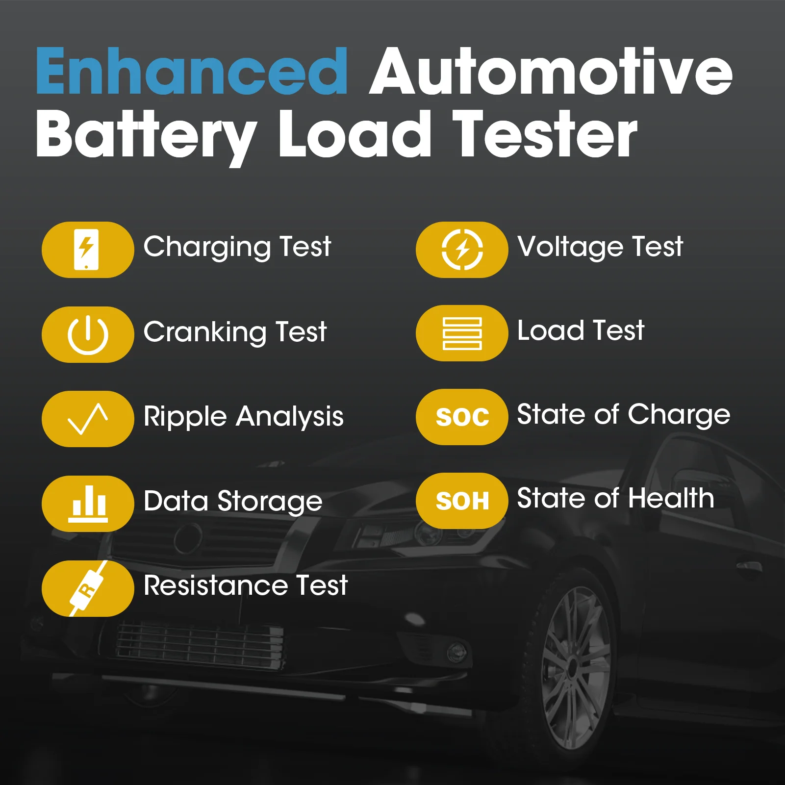 TOPDON Bluetooth Автомобильный Батарея тестер BT мобильный lite 12V Беспроводной монитор 100