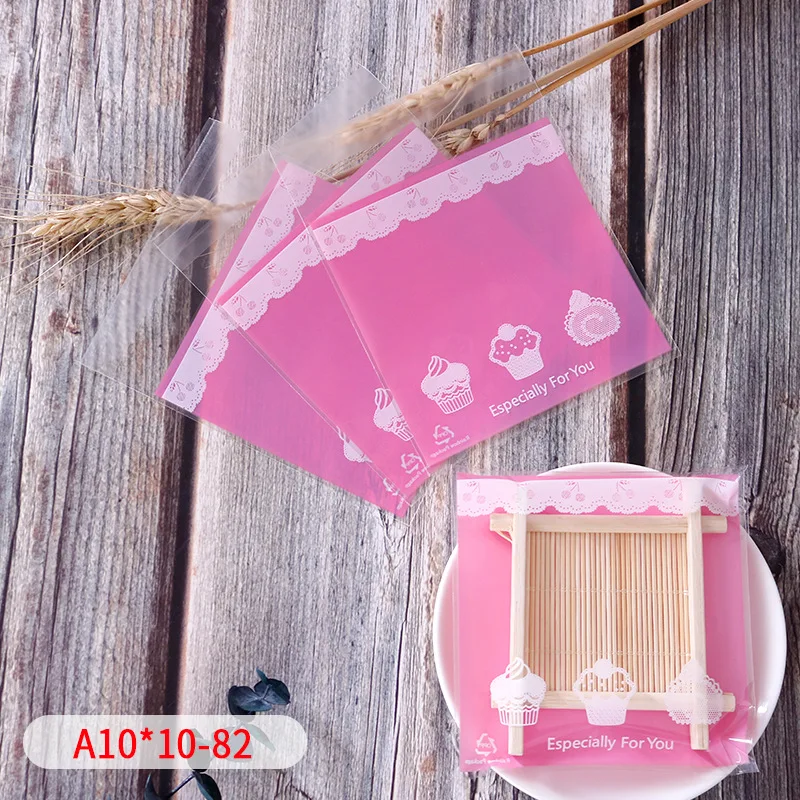 100 шт. прозрачный DIY конфеты Подарочный мешок для печенья пластиковая
