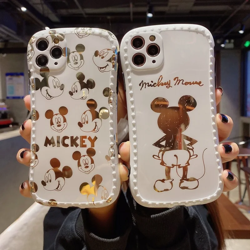 

Disney Mickey Minne Silicone Case For iPhone 12 Mini 11 Pro Max 7 8 Plus X XR XS Max SE 2020 Protection Cover