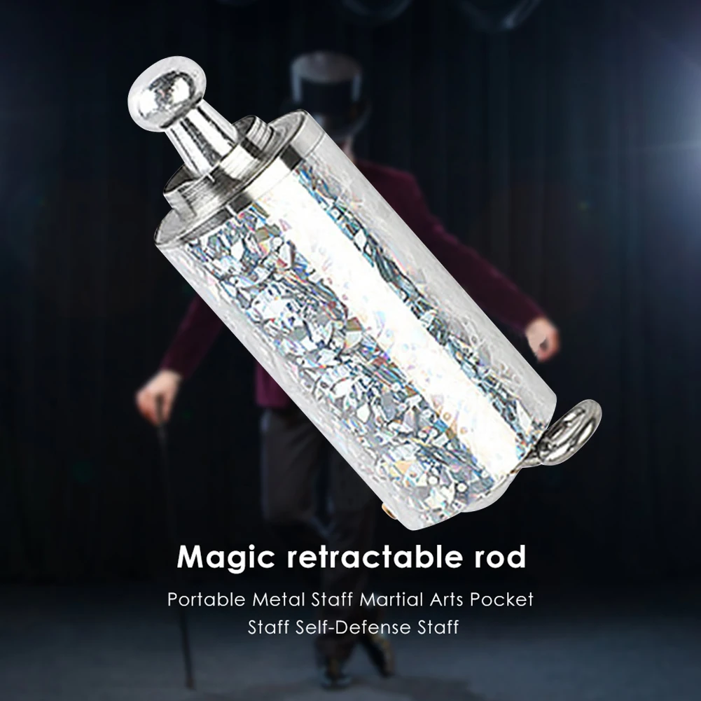 1.1m/1.3m Magic Pocket Staff Metal Telescopic Props For Magician Performance Trick Wand Party Prop | Спорт и развлечения