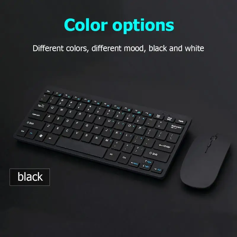 Клавиатура Мышь Combos беспроводная 2 4G Ulti thin 77 клавиш клавиатура 1600DPI Бесшумная