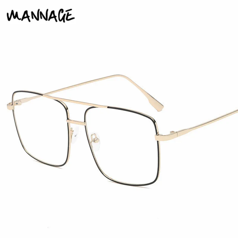 Большие очки оправа для женщин и мужчин компьютерные металлические оправы очков