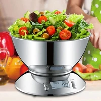 electronic kitchen scale stainless steel peeling fruit scale baking scale measuring cups