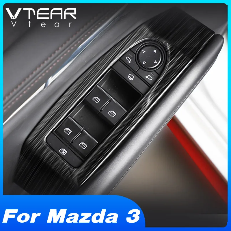 Vtear для Mazda мазда 3 2021 2020 2019 аксессуары внутренний подлокотник двери автомобиля