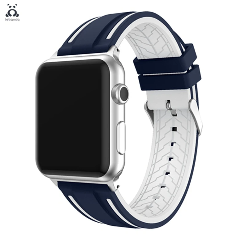 Ремешок мягкий силиконовый для apple watch 7 6 SE 5 4 3 iwatch 41 мм 45