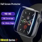 Защита экрана для Apple Watch 45 мм 41 мм 41 мм 45 мм iwatch мягкая пленка аксессуары для часов apple watch series 7