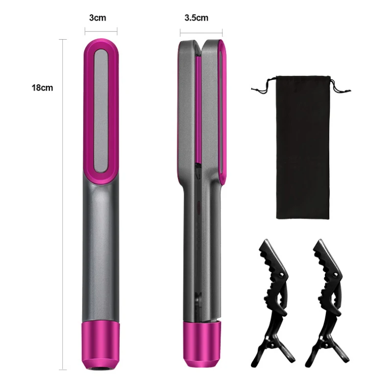 

Professional Hair Straightener Flat Iron 2 in 1 Hair Straightening and Curling Iron Ceramic Hair Curler Styling Tools PTC Heater