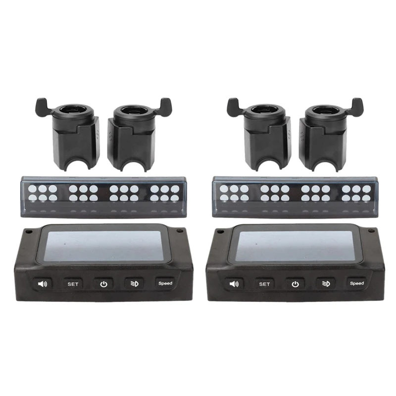

New 2X LCD Monitor Cover For KUGOO S1 S2 S3 8-Inch Scooter With Accelerator Brake Handle LED Lamp Cover