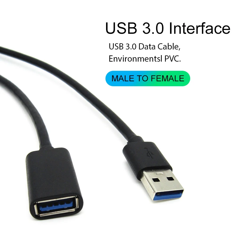 Кабель-удлинитель USB 3 0 со штекером на гнездо для быстрой синхронизации данных |