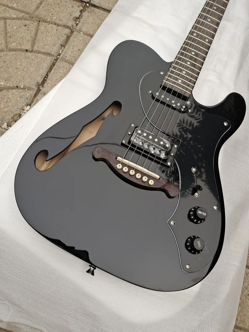 Новинка 2021 Высококачественная полностью черная электрическая гитара в стиле TL