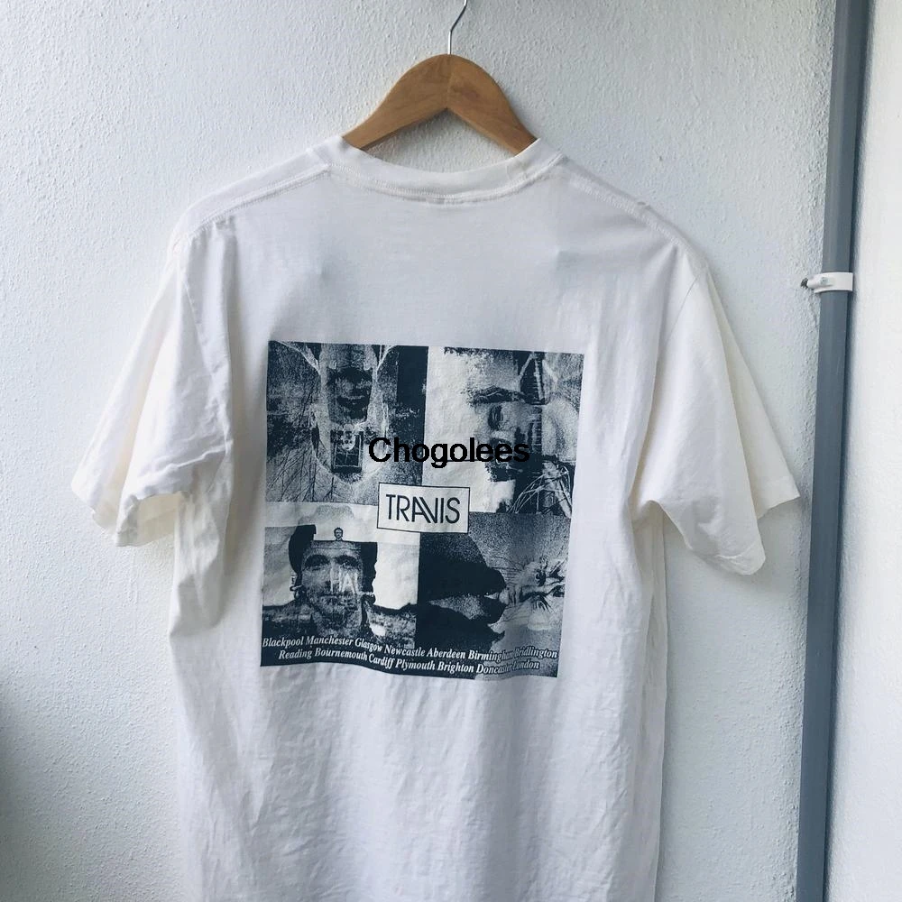 Винтажная Оригинальная футболка 00s с тревисом из Шотландской альтернативы рок 12