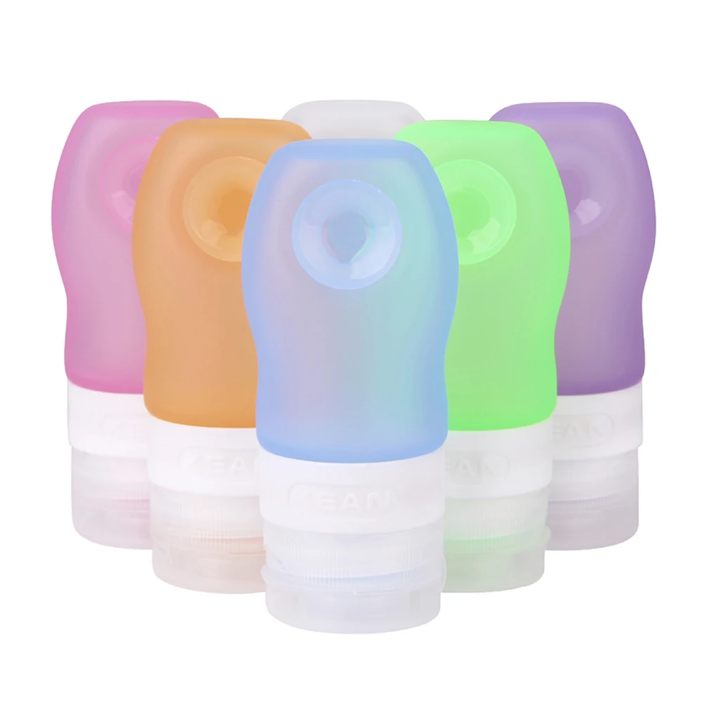 Многоразовые бутылки дорожные контейнеры портативные Мягкие силиконовые для